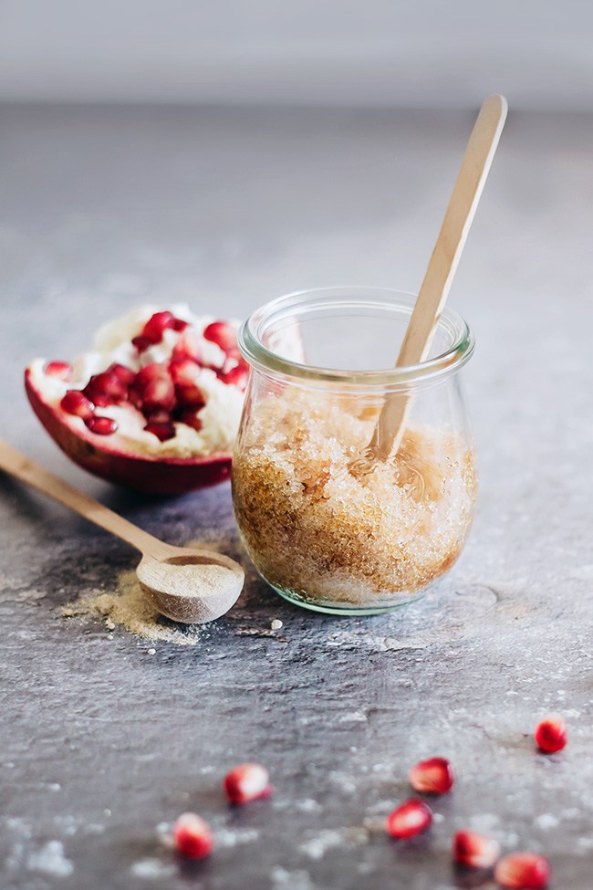 Pomegranate Body Scrub | 4 Pomegranate Beauty Recipes
